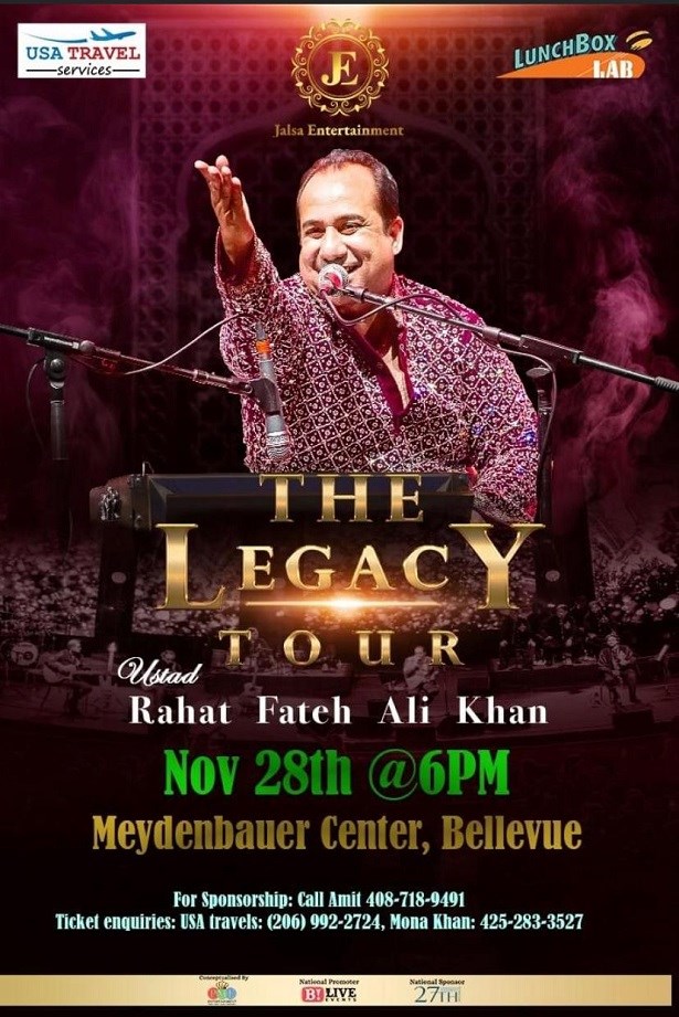 Rahat Fateh Ali Khan Live Concert in Seattle 2021