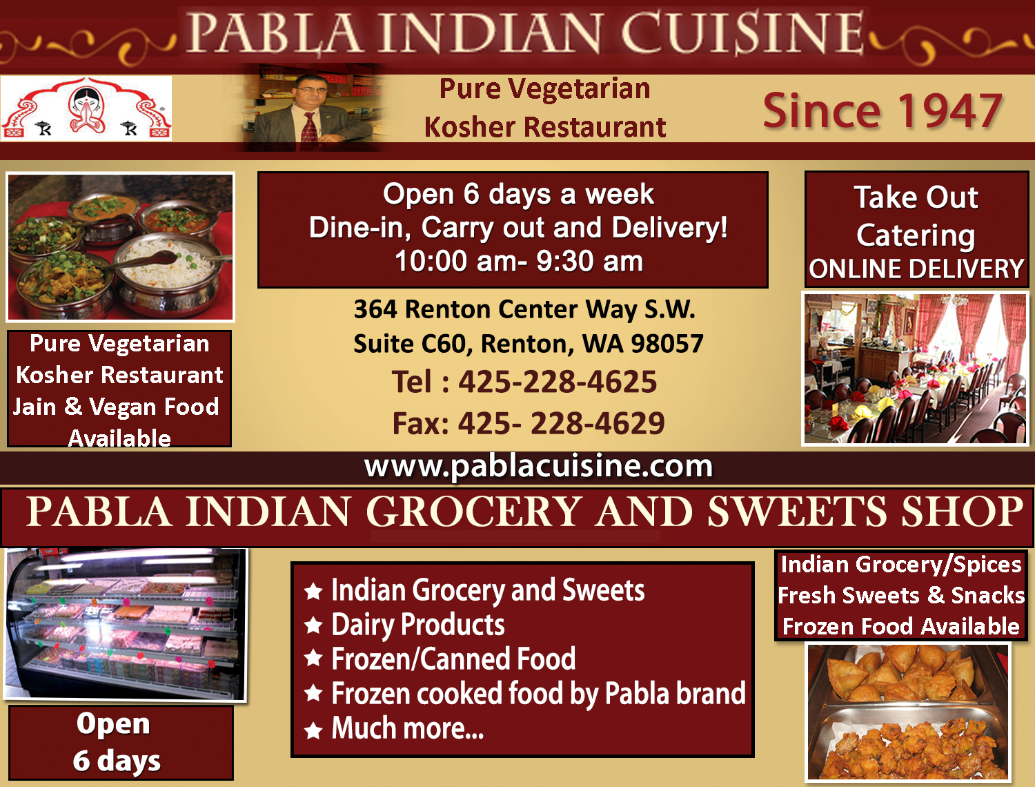 Pabla Indian Cuisine - Indian Restaurants